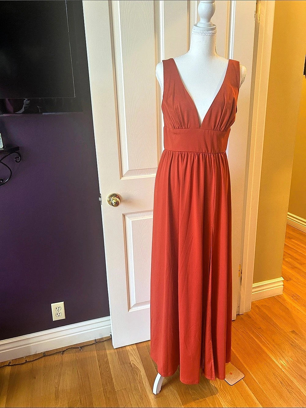 Stunning Rust Maxi Dress